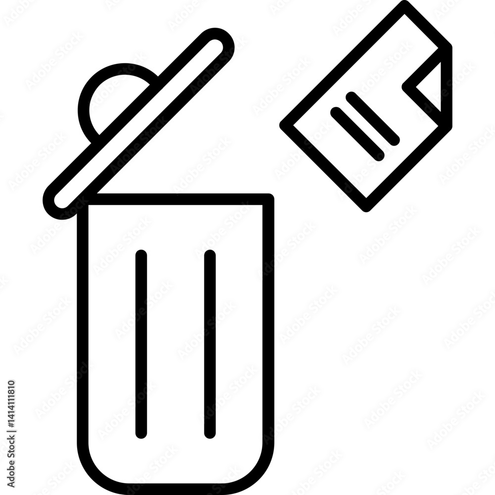 Fototapeta premium Delete Icon