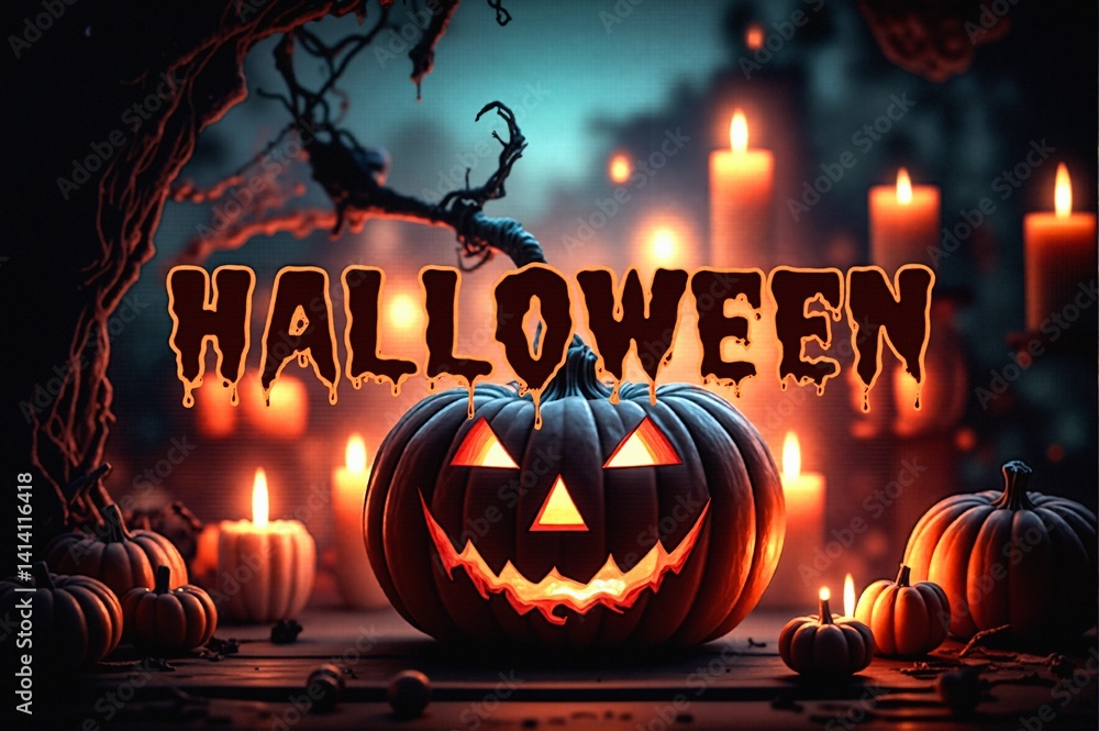 Kartki na święto halloween. Kolorowe czasami śmieszne i straszne jednocześnie.