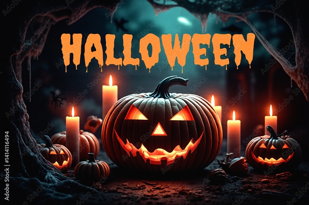 Kartki na święto halloween. Kolorowe czasami śmieszne i straszne jednocześnie.