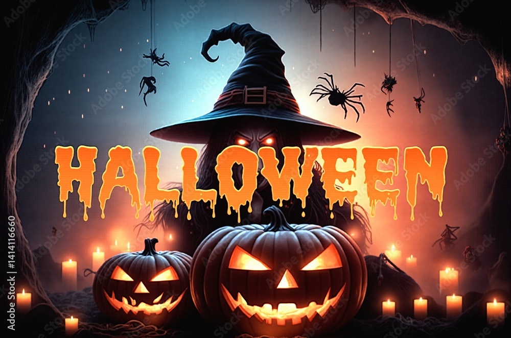 Kartki na święto halloween. Kolorowe czasami śmieszne i straszne jednocześnie.