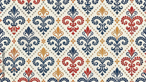 Fleur De Lis French Pattern Minimal Vector