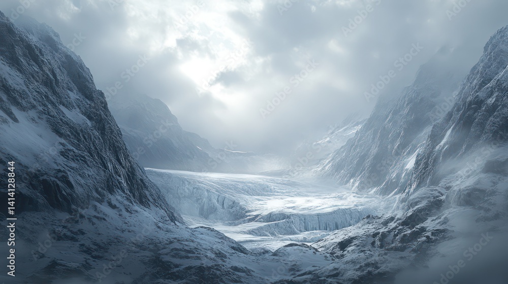 Obraz premium Misty mountain landscape