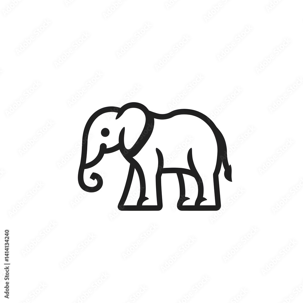Obraz premium elephant vector illustration