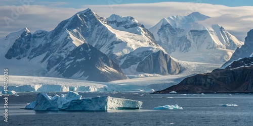 Arctic Landscape Glacier, M...