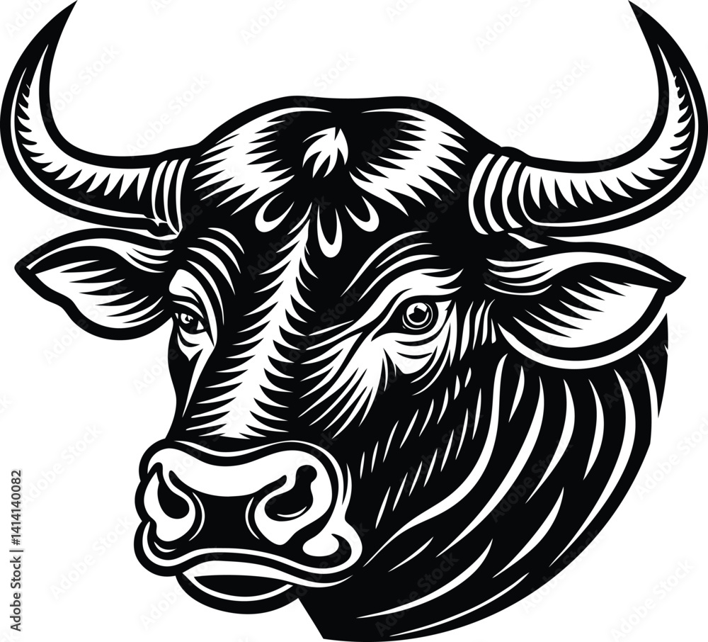 bull head vector art bull head vector art
