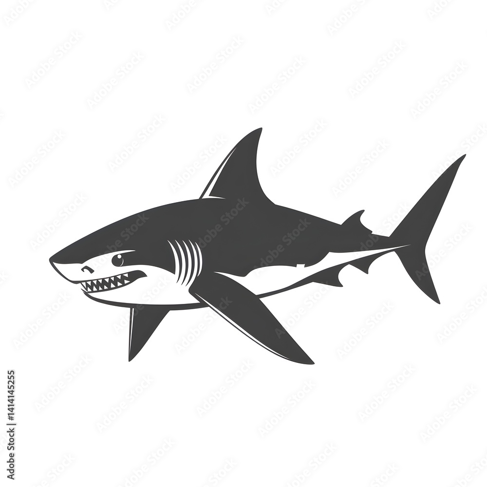 Fototapeta premium shark vector illustration