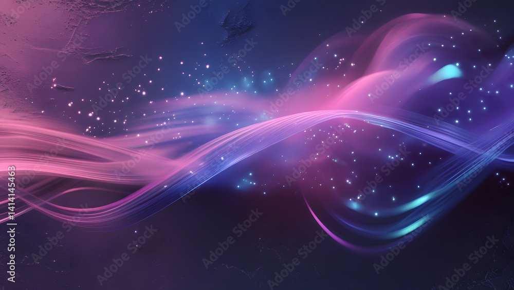 Fototapeta premium Pink magenta blue purple abstract color gradient background grainy texture effect web banner header poster design abstract space background