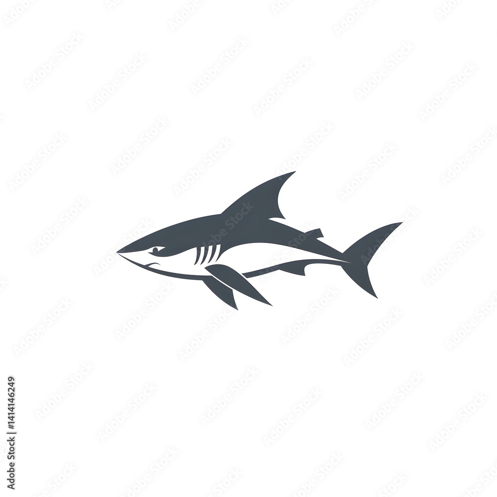 Fototapeta premium shark vector illustration