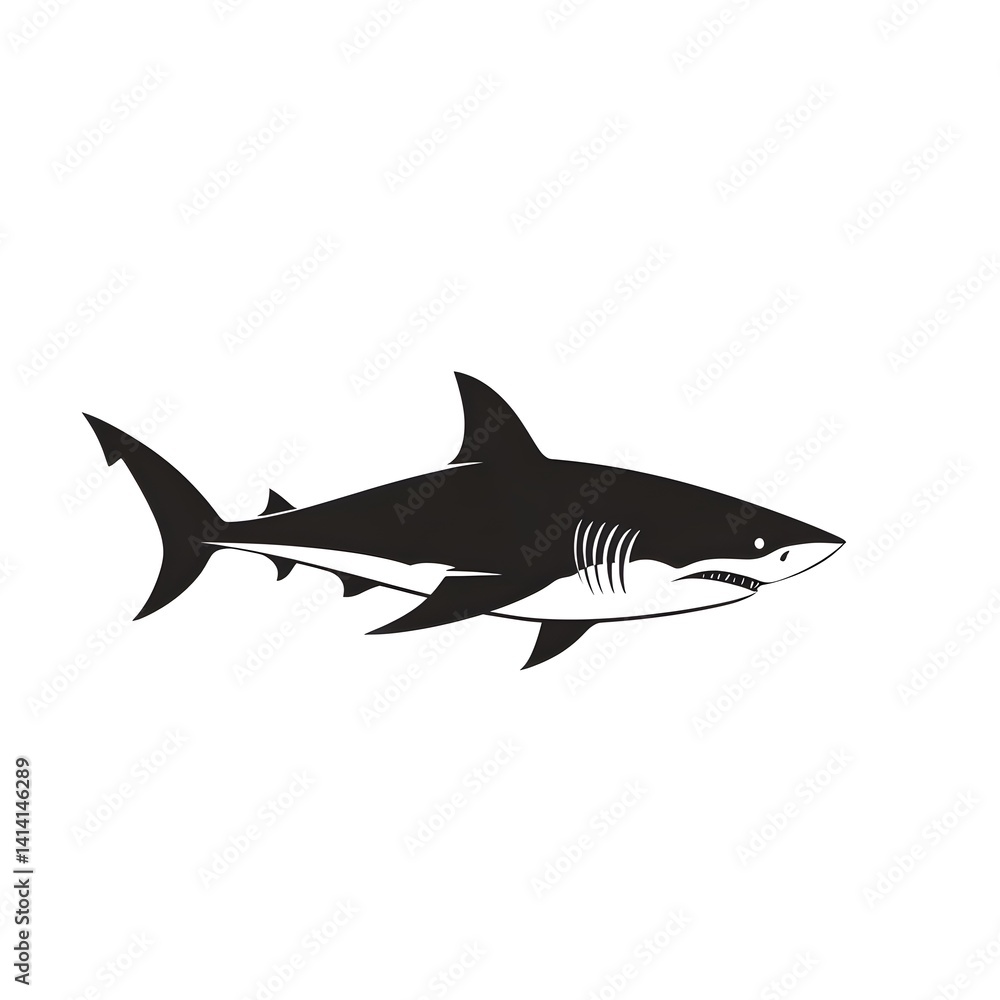 Obraz premium shark vector illustration