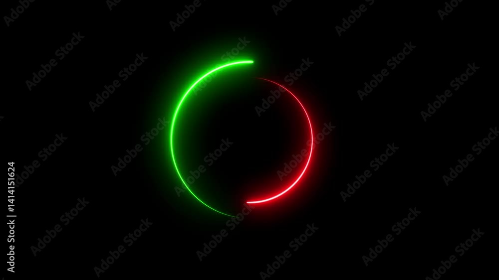 glowing neon circle icon black background 4k animation glowing neon circle icon black background 4k animation