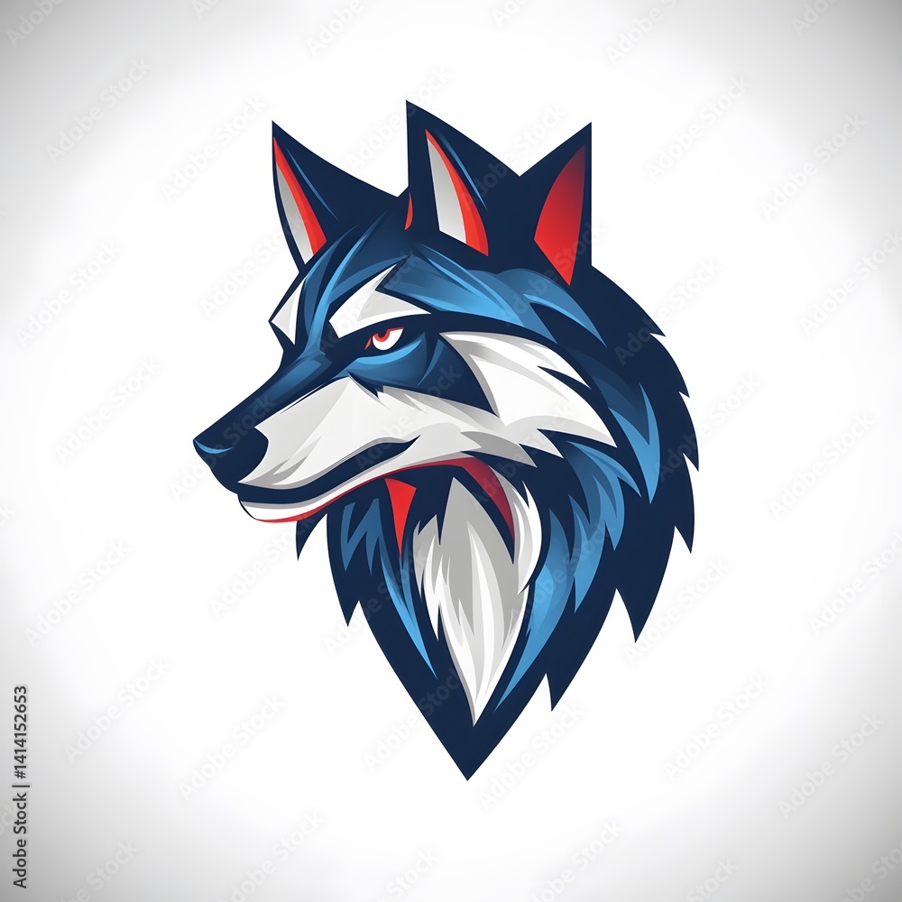 Obraz premium wolf vector illustration