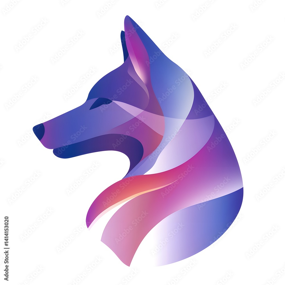 Obraz premium wolf head vector