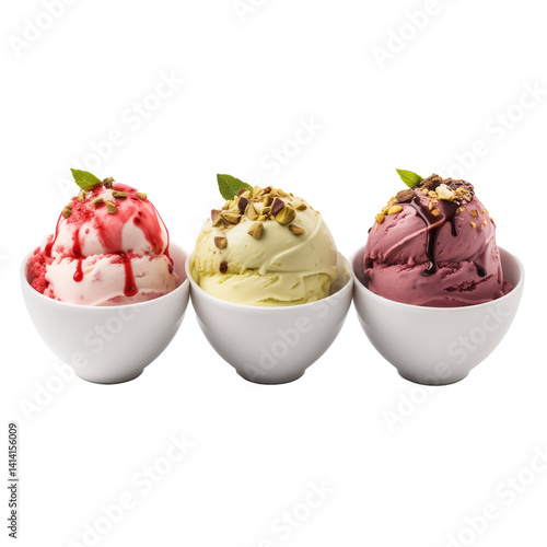 Sweet desert sorbet ice cream