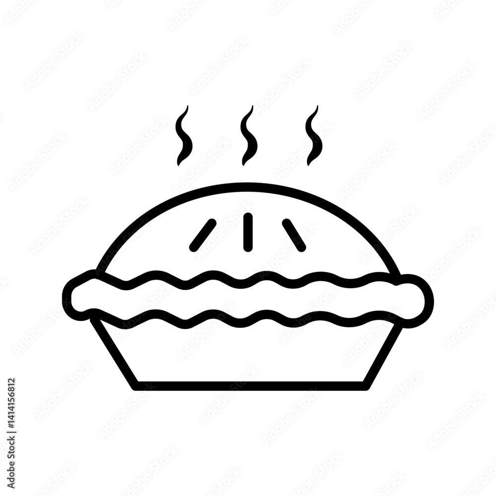 pie icon on white background pie icon on white background