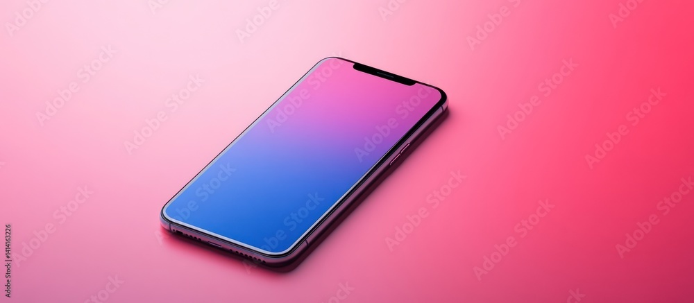 Pink backdrop phone mockup gradient Pink backdrop phone mockup gradient
