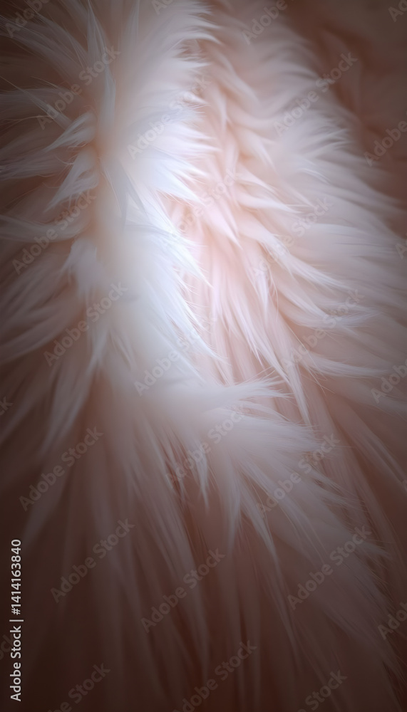Fototapeta premium blurry image of white feathers on a bed