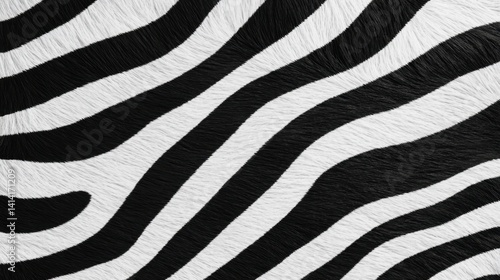 Obraz na płótnie Wild and stylish zebra fur pattern, seamless animal print background for fashion, textile, and graphic design. w salonie