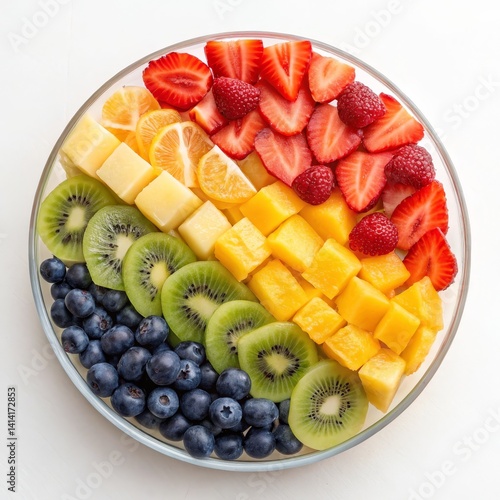 Rainbow Fruit Salad Glass B...