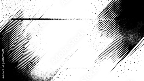 Old grunge black texture. Dark weathered overlay Subtle grain texture overlay. Vector background