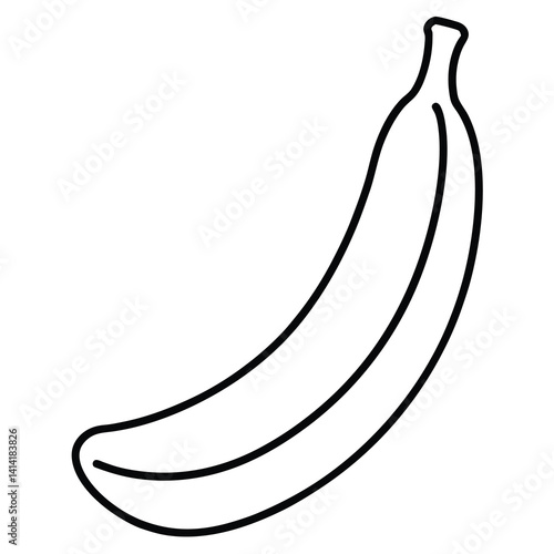 Obraz na płótnie banana vector isolated on a white background w salonie