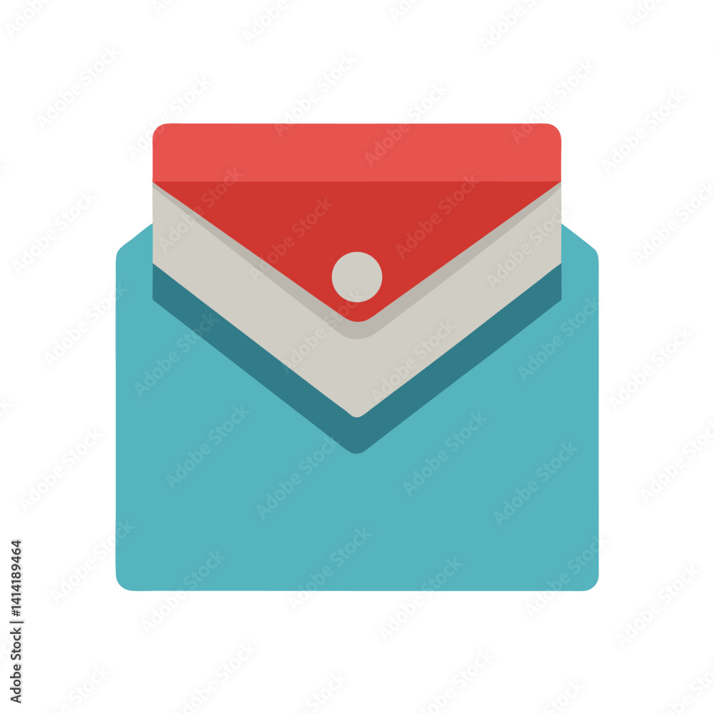 minimalist clean envelope with flap logo icon minimalist clean envelope with flap logo icon