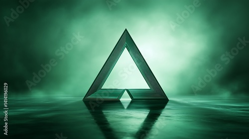 Big Green Triangle Graphic, pyramid 03