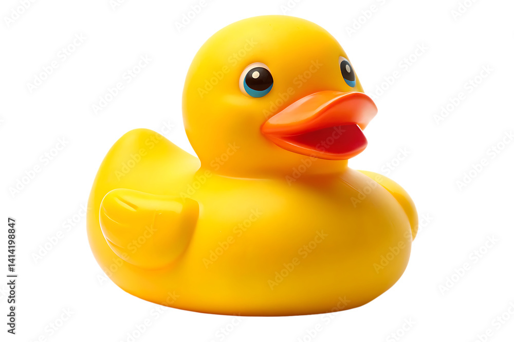 yellow rubber duck on white yellow rubber duck on white