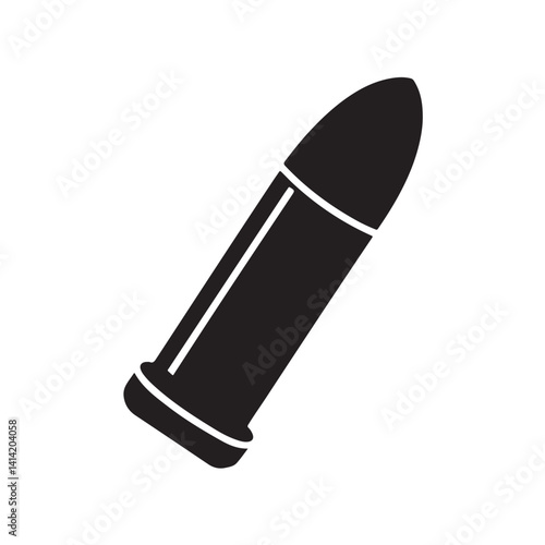 Gun Ammo Bullet Silhouette for Weapon UI Design