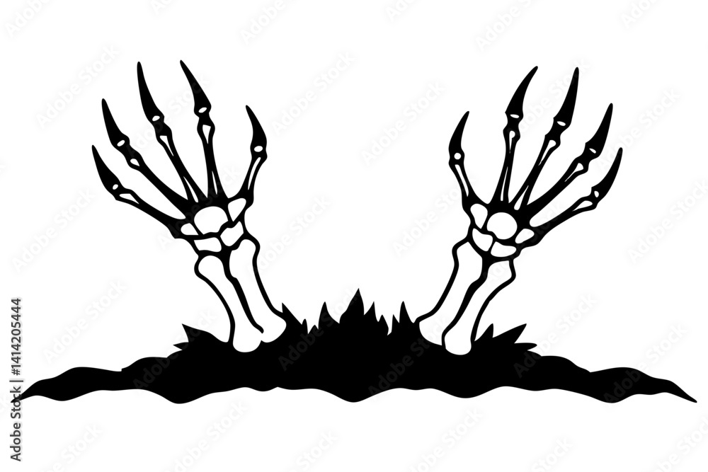 Hands of the Undead in Haunted Graveyard Hands of the Undead in Haunted Graveyard