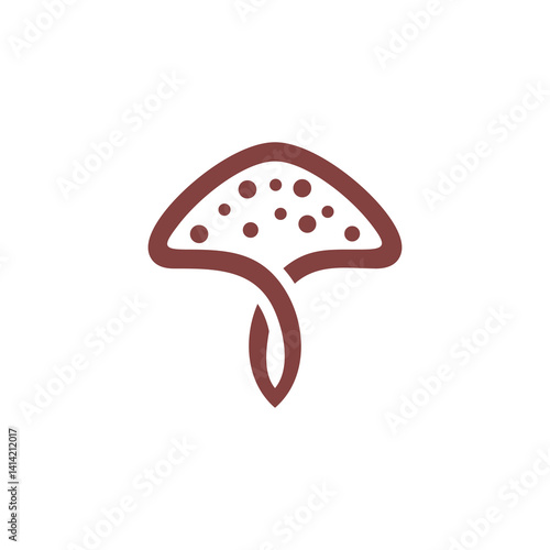 mushroom, illustration, design, vector, food, organic, nature, vegetable, fungal, icon, symbol, sign, logotype, agriculture, plant, fungus, vegetarian, healthy, logo, graphic, isolated, farm, forest, 