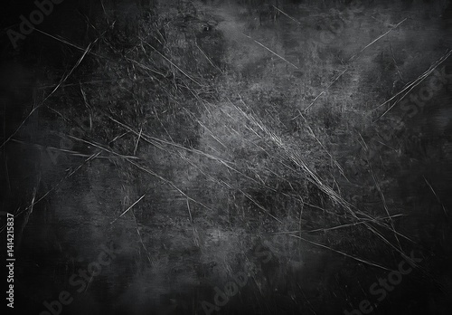 Dark grunge background with scratches and rough texture, ultra-detailed dark gray and black surface, high-resolution abstract backdrop for design or dramatic presentation
