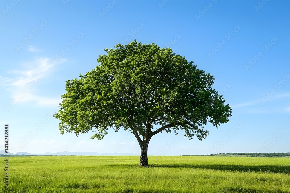 Nature Solitude Tall Tree with Clear Sky Nature Solitude Tall Tree with Clear Sky
