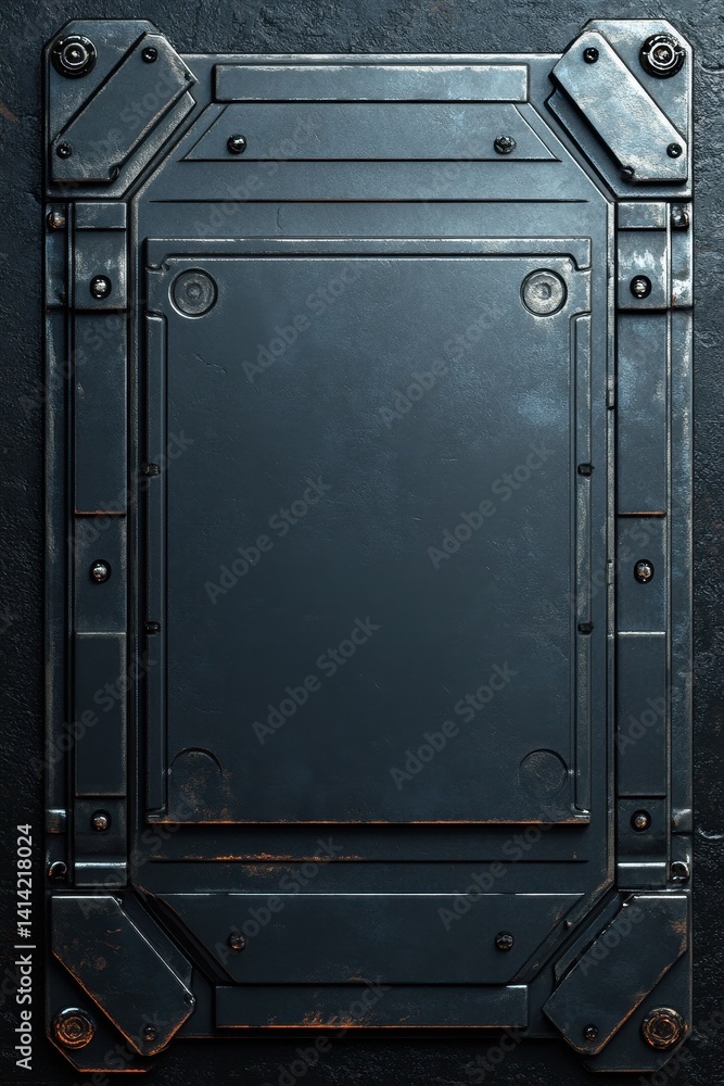 Futuristic Metal Panel Dark Grey Industrial Background Texture Futuristic Metal Panel Dark Grey Industrial Background Texture