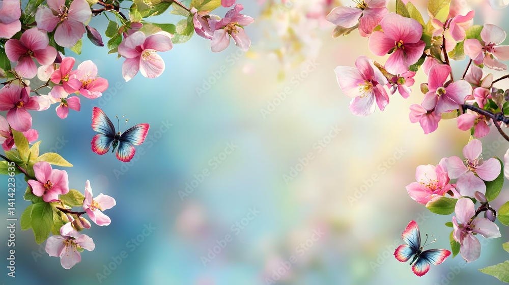 A playful floral embrace twirls around the edges, like nature's cheerful hug. A playful floral embrace twirls around the edges, like nature's cheerful hug.