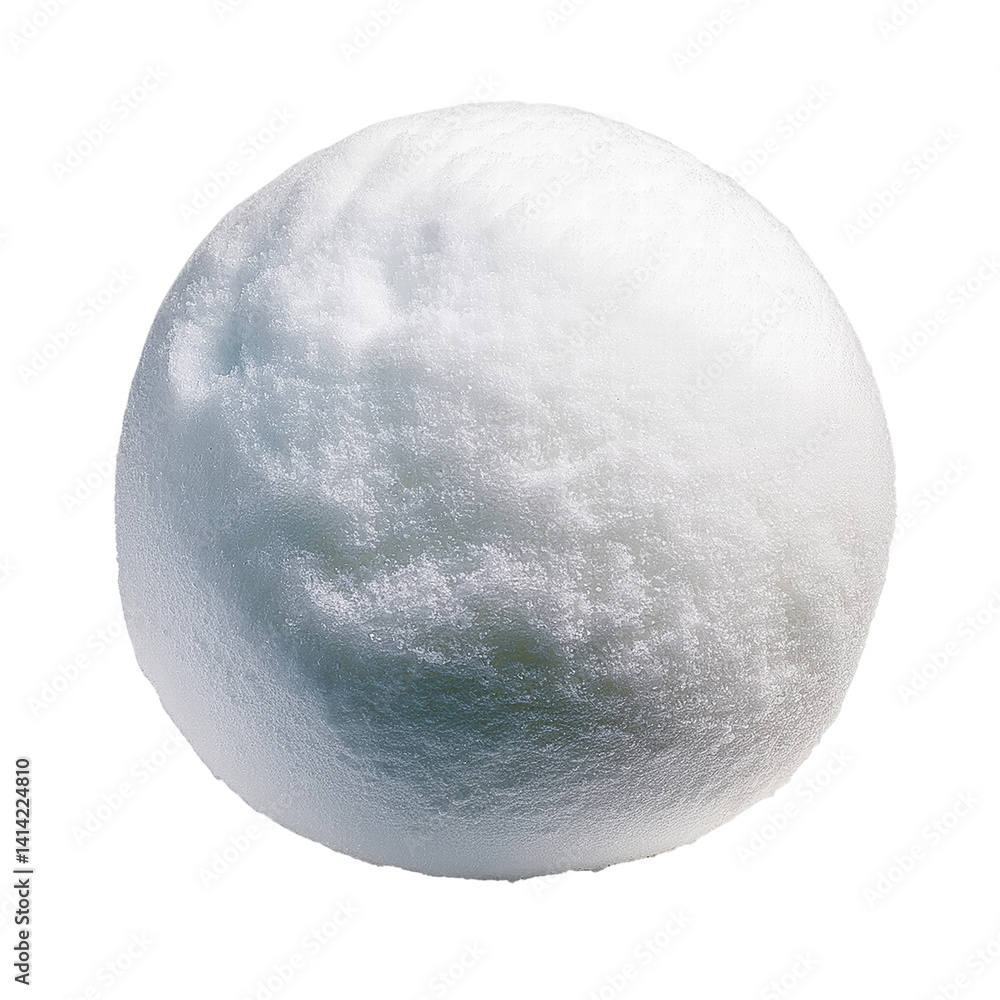 Realistic Snowball on White Background, Perfect for Winter Activities and Seasonal Decor on transparent background Realistic Snowball on White Background, Perfect for Winter Activities and Seasonal Decor on transparent background