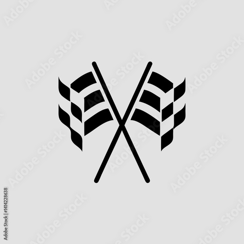 racing flags vector illustration