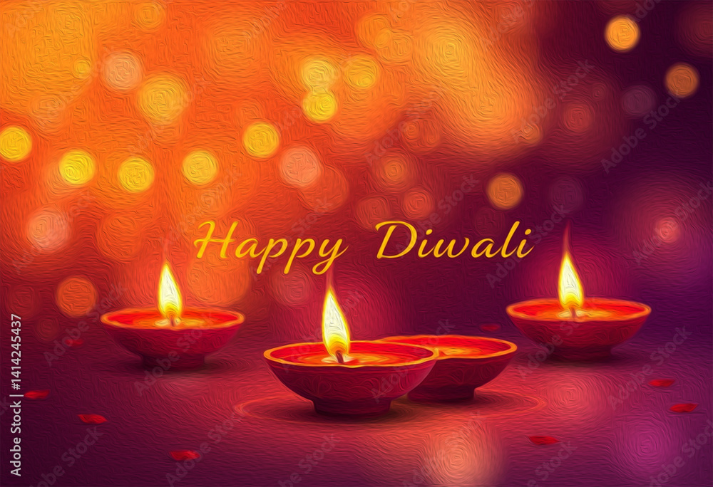 Happy Diwali illustration. Pattern for banners, covers, greeting cards, for printing on wall decorations. Happy Diwali illustration. Pattern for banners, covers, greeting cards, for printing on wall decorations.