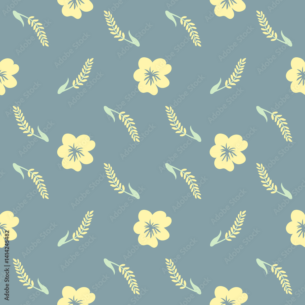 Seamless floral pattern. Cute floral pattern suitable for clothing, textiles, wrapping paper, backgrounds, wallpapers. Seamless floral pattern. Cute floral pattern suitable for clothing, textiles, wrapping paper, backgrounds, wallpapers.