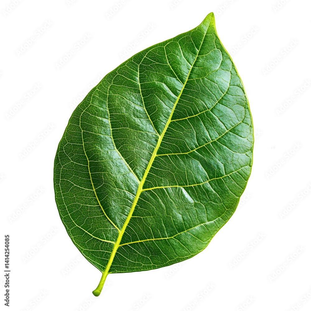 Obraz premium green leaf isolated on white