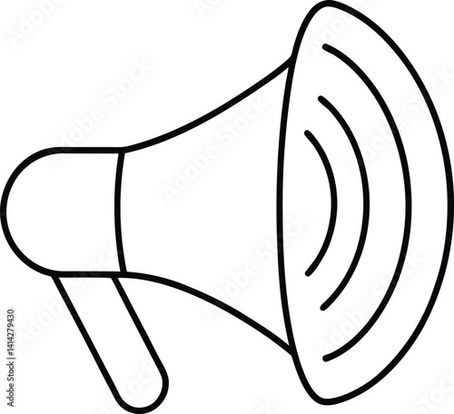 Volume Control Icon Vector | Sound, Audio & Media Settings Line Art