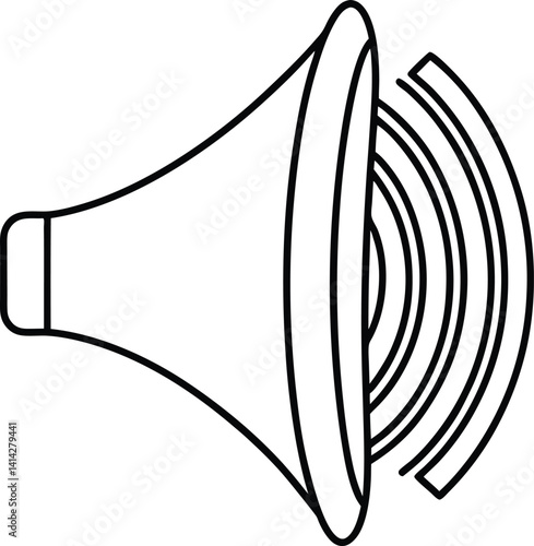Volume Control Icon Vector | Sound, Audio & Media Settings Line Art