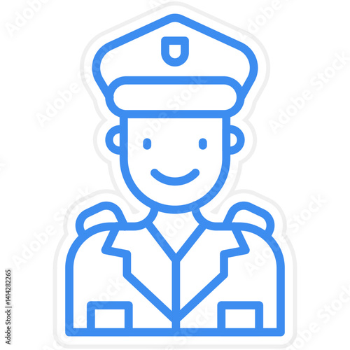 Police Officer icon style