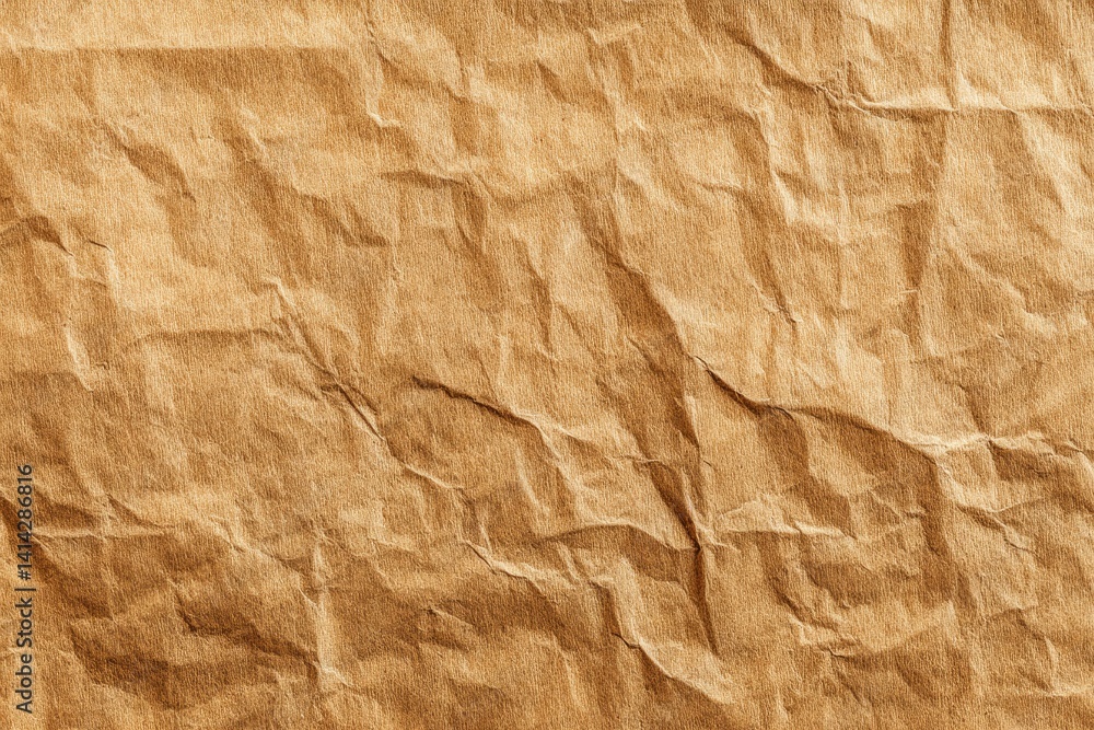 Crinkled brown paper texture (3) Crinkled brown paper texture (3)
