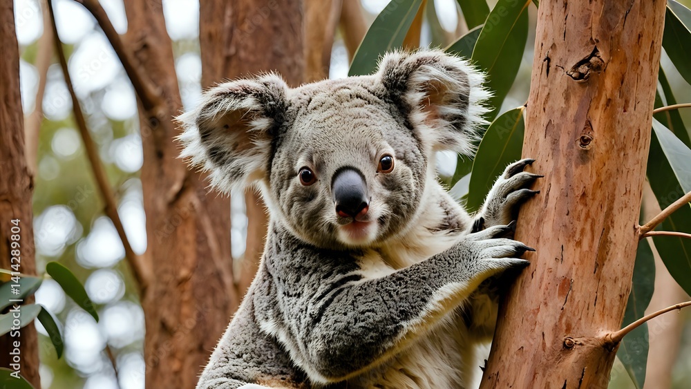 Fototapeta premium koala in tree