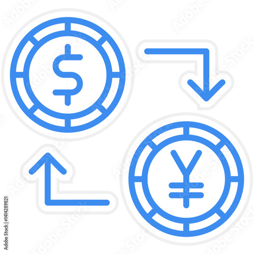 Free Download Dollar to Yen Convert icon style - GFXLoad
