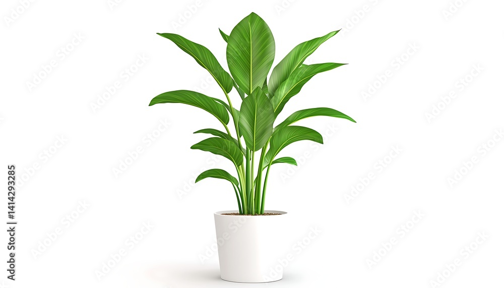 Houseplant in White Pot Houseplant in White Pot