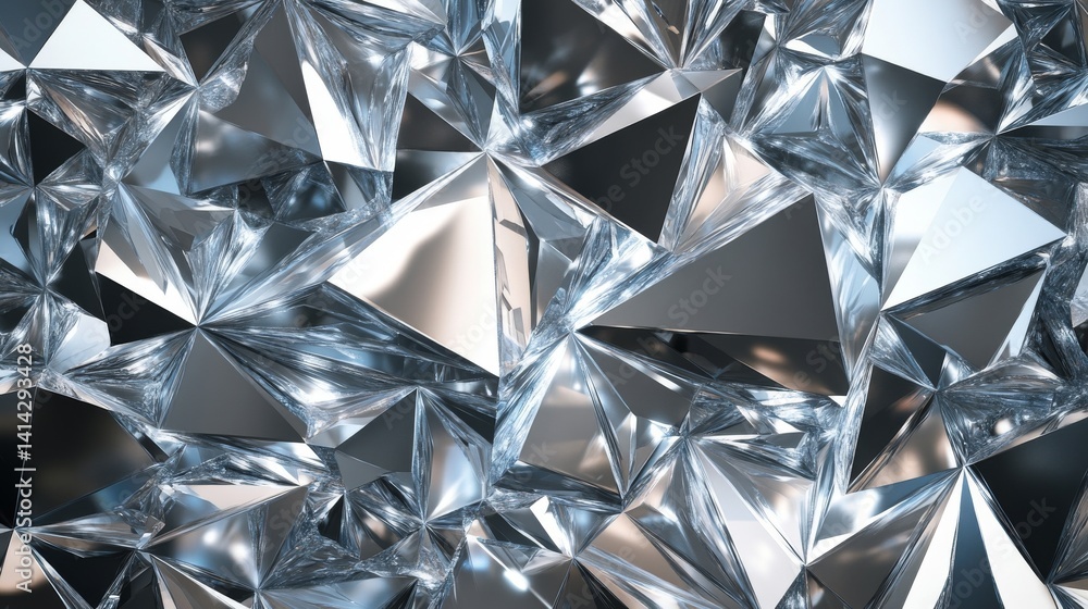 High-end 3D crystal wallpaper design featuring interwoven geometric shapes, sophisticated arrangement of raised and recessed polygonal faces, brilliant light reflections across each angled surface, High-end 3D crystal wallpaper design featuring interwoven geometric shapes, sophisticated arrangement of raised and recessed polygonal faces, brilliant light reflections across each angled surface,
