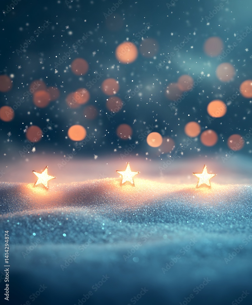 Fototapeta premium background with snowflakes
