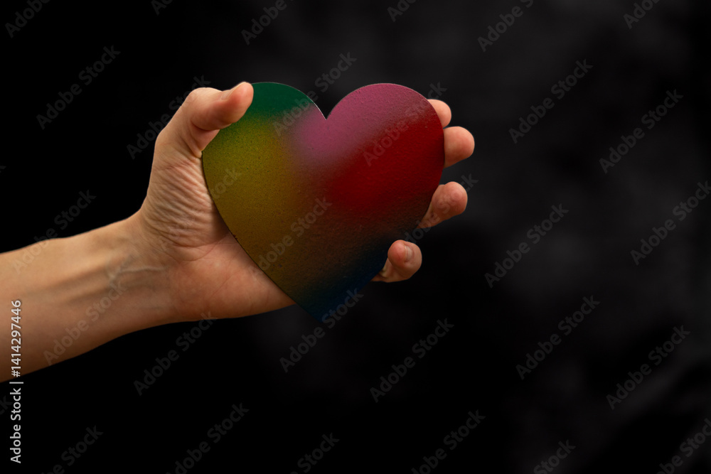 Hand mit Herz