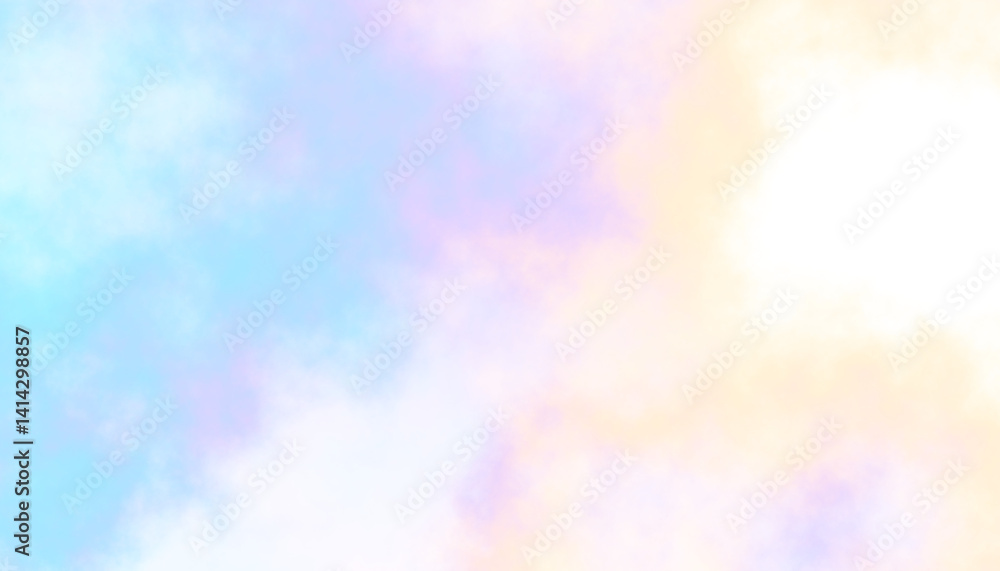 Pastel rainbow colorful soft cloud isolated on transparent background. Heaven unicorn abstract cloudy background Pastel rainbow colorful soft cloud isolated on transparent background. Heaven unicorn abstract cloudy background